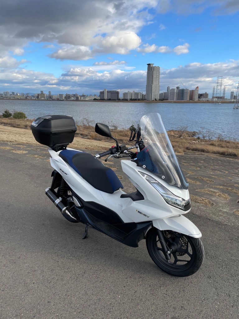 おしょん PCX / e:HEV PCX160 JK05 JK06 KF47 2021-2024 ロングスクリーン