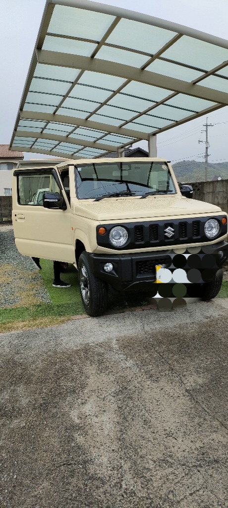 値下げ）新型ジムニー フロントグリル 筆記体 - メルカリ