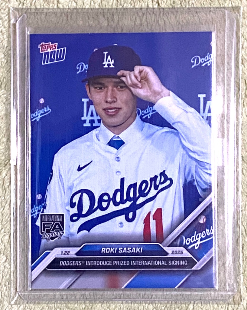 NEW]OS-16【佐々木朗希(ROOKIE)/ドジャース】2024 MLB TOPPS NOW