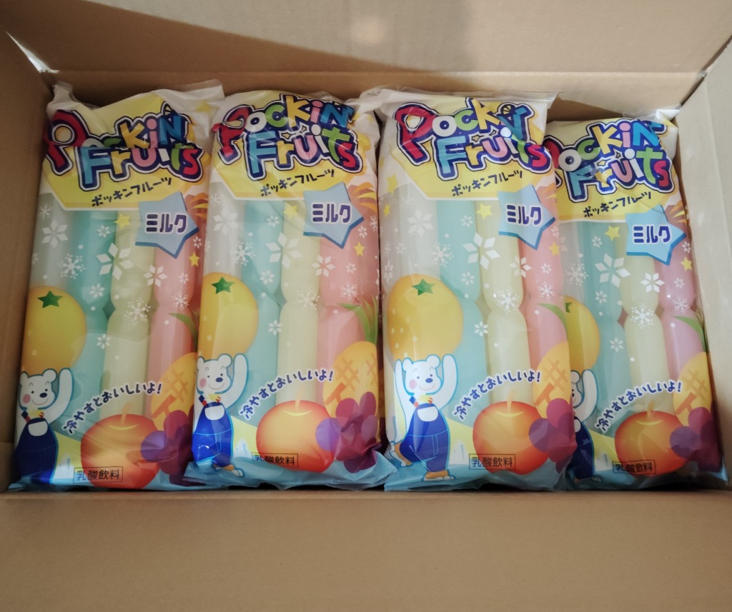 マルゴ食品 ポッキンフルーツ ミルク 8本入×16袋セット チュー