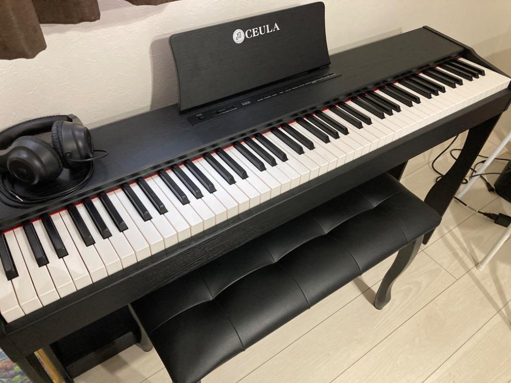 CEULA スタイリッシュ電子ピアノ 88鍵 ブルートゥース MIDI機能