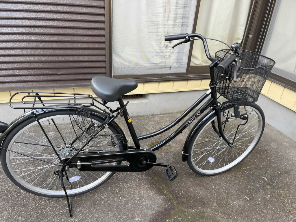 欠品入荷未定 ママチャリ 26インチ 自転車 激安 シティサイクル 安い 本体 おしゃれ ブラック 黒 すそ 260suso