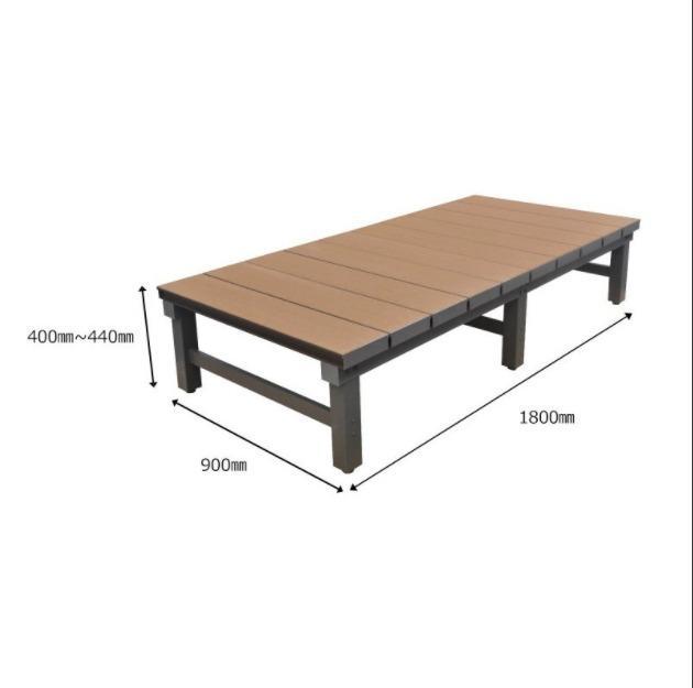 JJ PROHOME 人工木 アルミ DX デッキ T5型 1890【180×90cm】 DIY