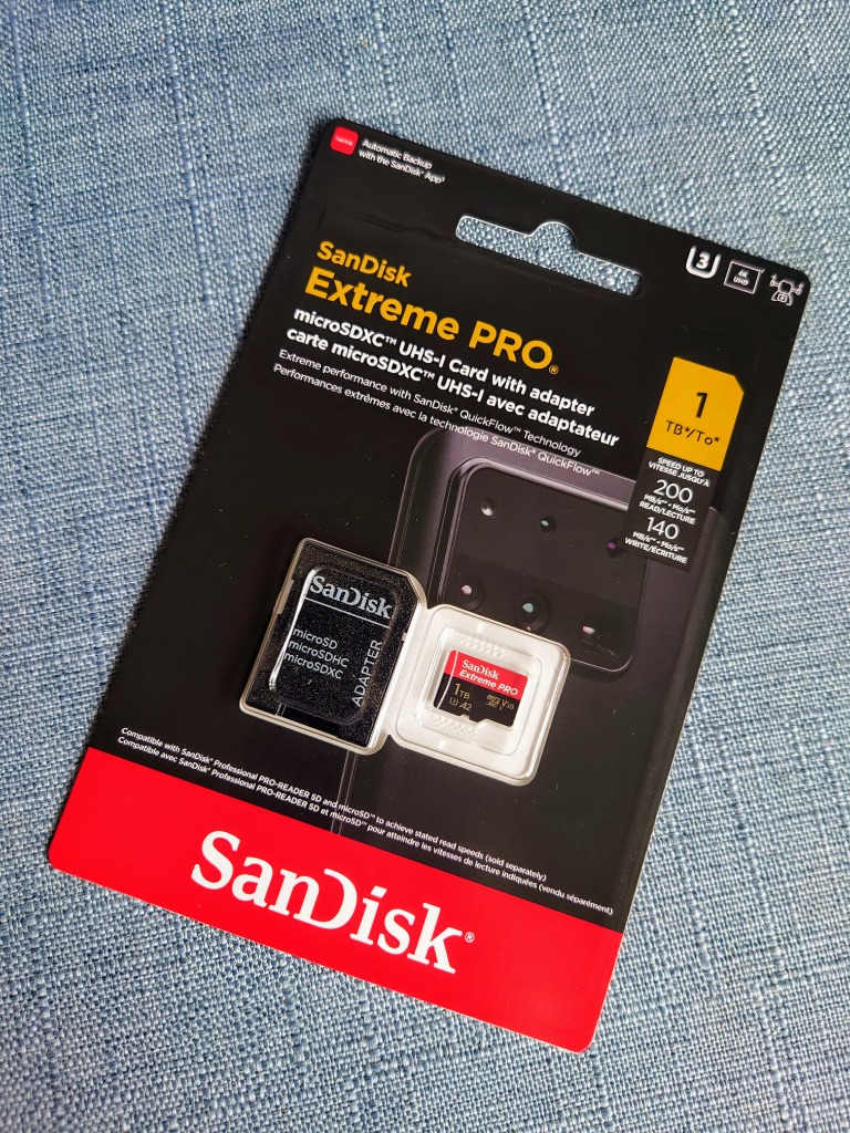 SanDisk Extreme PRO SDSQXCZ-1T00-GN6MA （1TB） MicroSD