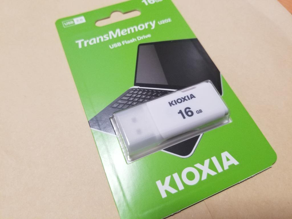 USBメモリ16GB Kioxia（旧Toshiba） USB2.0 TransMemory U202 Windows/Mac対応 日本製  LU202W016GG4海外パッケージ 翌日配達対応 ポイント消化KX7007-LU202WGG4 :TO7007UHYBS-WH:嘉年華 - 通販  - Yahoo!ショッピング