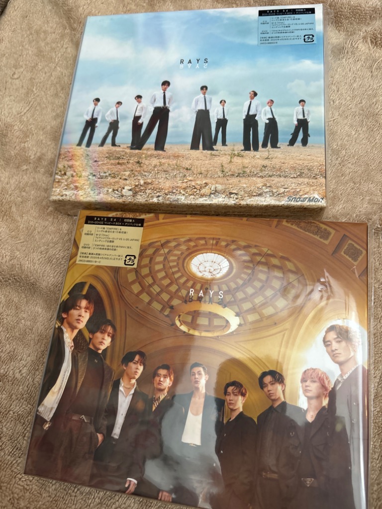枚数限定][限定盤]RAYS(初回盤A)【CD+2DVD】/Snow Man[CD+DVD