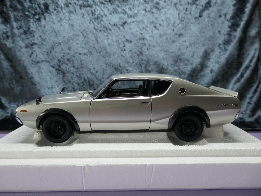 オートアート 1/ 18 日産 スカイライン 2000 GT-R (KPGC110)(シルバー) (77471)ミニカー 返品種別B