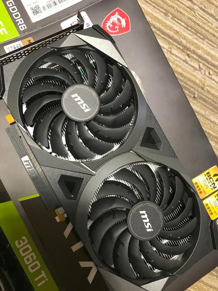 MSI GeForce RTX 3060 Ti VENTUS 2X 8G OCV1 LHR グラフィックボード