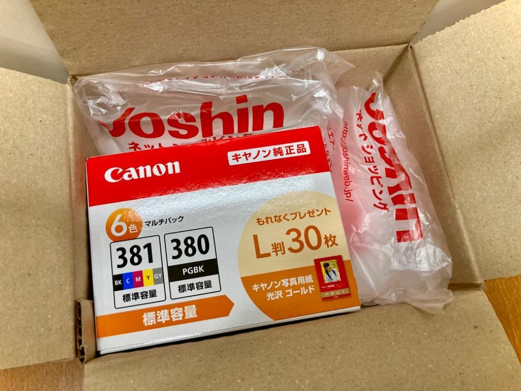 キヤノン 純正インクタンク BCI-381+380/ 6MP(6色マルチパック)+写真用紙(L判)30枚付き Canon BCI-381+380/  6MP 返品種別A :4549292100044-42-8088:Joshin web - 通販 - Yahoo!ショッピング