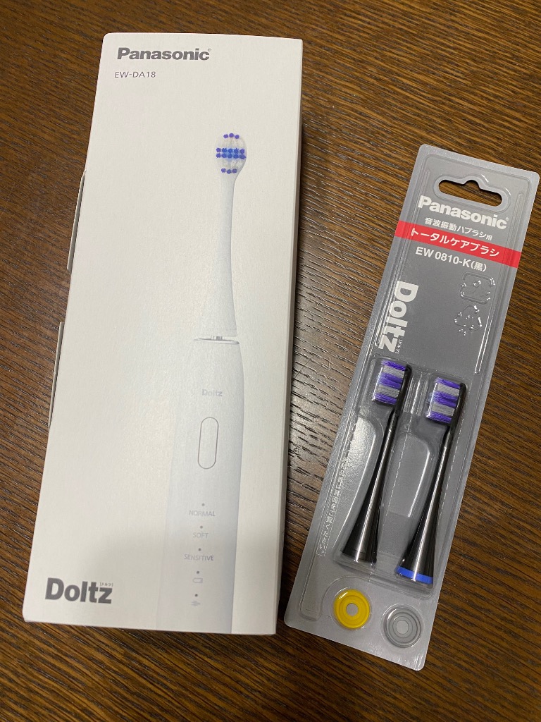 最新型　パナソニック音波振動ハブラシ ドルツ電動歯ブラシ EW-DA18-W 白 Doltz パナソニック 音波振動ハブラシ ドルツ EW-DA18-W 白