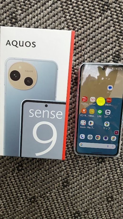 SHARP AQUOS sense9 SH-M29 6.1インチ メモリー6GB ストレージ