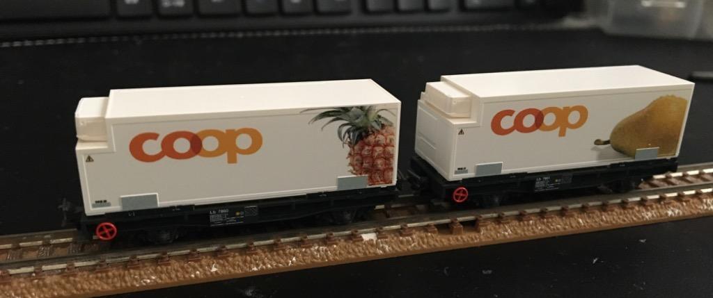 新品未使用 8202 KATO レーティッシュ鉄道  Sb-t コンテナ無積載 KATO レーティッシュ鉄道 コンテナ貨車 Sb-t(コンテナ無積載