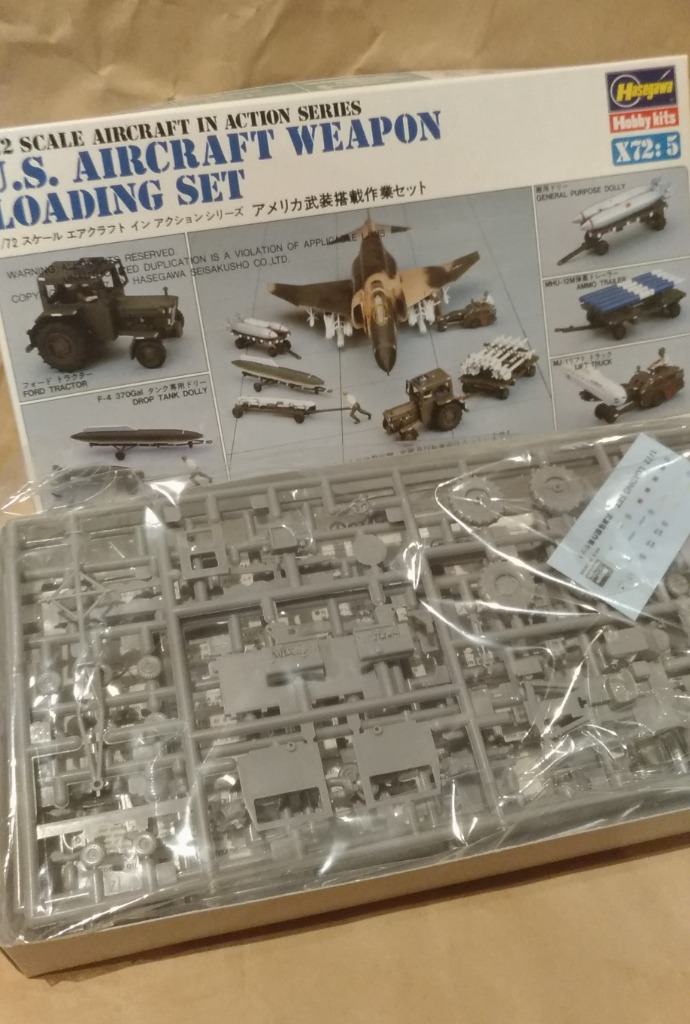 ハセガワ アメリカ 武装搭載作業セット（1/72スケール エア