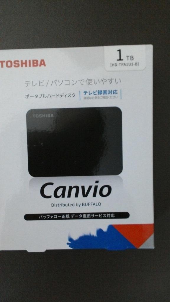 東芝 USB3.0接続 ポータブルハードディスク 1.0TB TOSHIBA CANVIO(HD-TPAシリーズ) HD-TPA1U3-B 返品種別A  :4981254051238-44-23448:Joshin web - 通販 - Yahoo!ショッピング