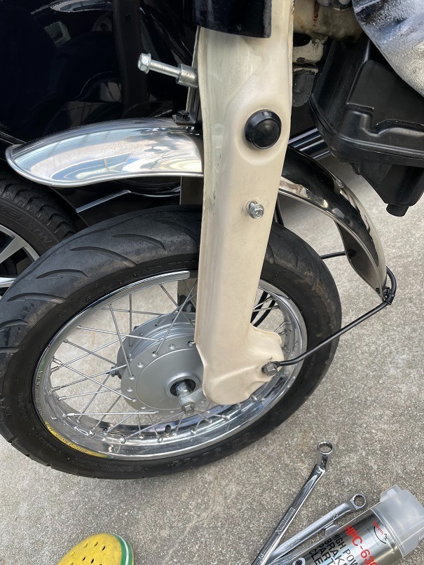フロントフェンダー スーパーカブ C50 C70 C90 リトルカブ シルバー