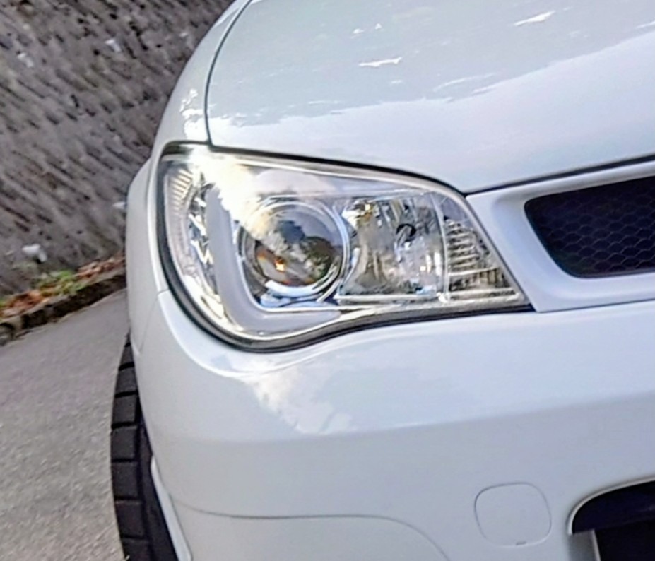 2006-2007y GD GG系 インプレッサ WRX LEDファイバー コ字 ヘッド