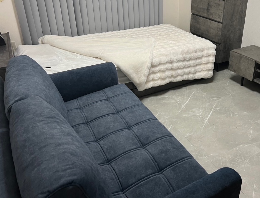 PSF JOURNAL STANDARD FURNITURE SOFA 2P BLUE GRAY ジャーナル