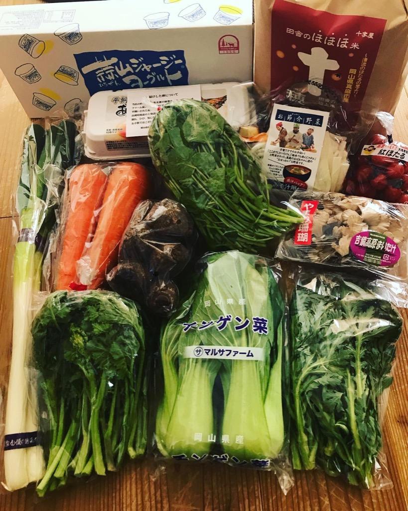 真庭あぐり 野菜詰め合わせセット 野菜セット 岡山 野菜10品+卵+お米+ヨーグルト 送料無料 冷蔵 12-05-01 :yasai014:岡山産直工房  Yahoo!店 - 通販 - Yahoo!ショッピング