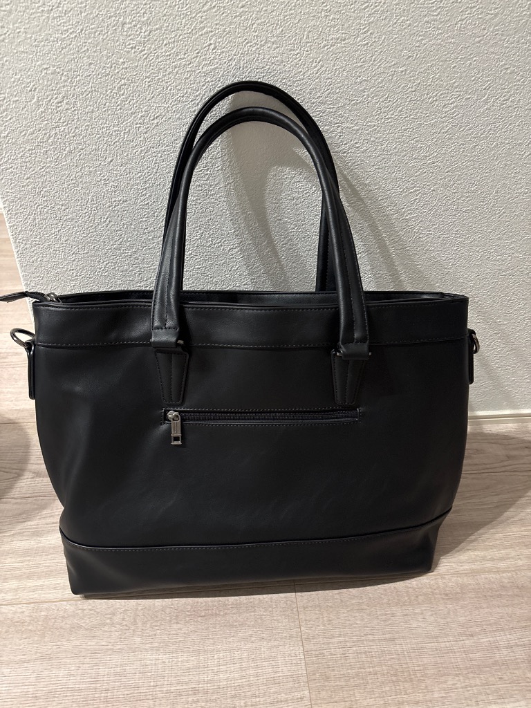 GUSCIO UOMO トートバッグ メンズ PUレザー 自立 a4 撥水 大容量