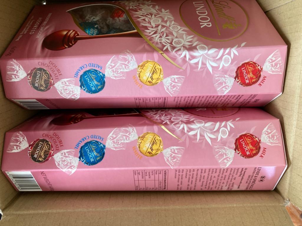 リンツ チョコレートリンドール ピンク アソート メール便 大容量600