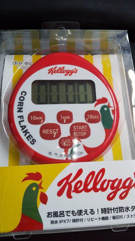 ドリテック ケロッグ Kellogg's 時計付防水タイマー レッド 【品番：T-565RDKG】〇 :57000543:住設プロ Yahoo!店 -  通販 - Yahoo!ショッピング