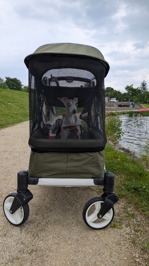 新品未使用❗️ピッコロカーネCREAクレア　大型犬・多頭飼い用ペットカート CREA クレア ピッコロカーネ 多頭飼い 大型犬 ペットカート