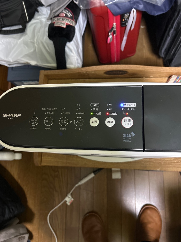 SHARP HX-TK12-W 加湿セラミックファンヒーター HX-TK12 | プラズマクラスター電気暖房機：シャープ