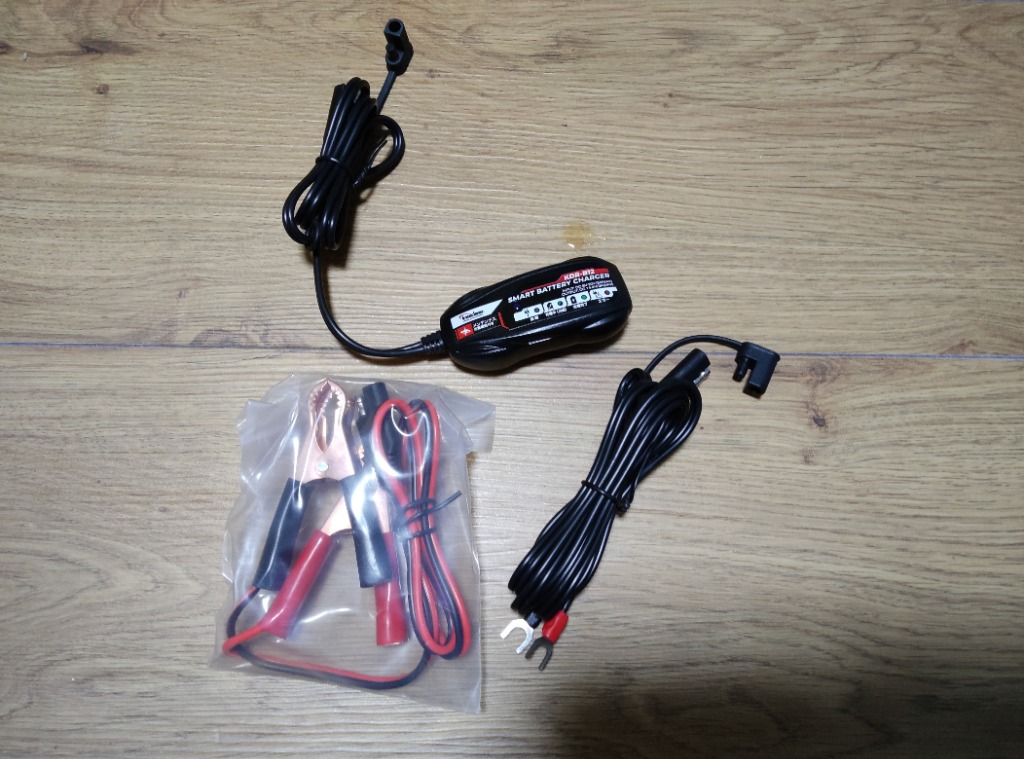 Kaedear バイク バッテリー充電器 USB 入力 12V バッテリー