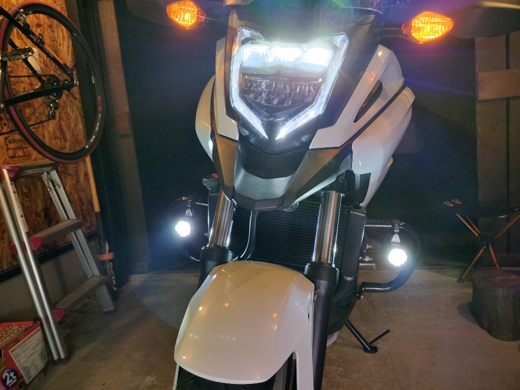 Kaedear 【 爆光フォグ 】 バイク フォグランプ LED 車検対応
