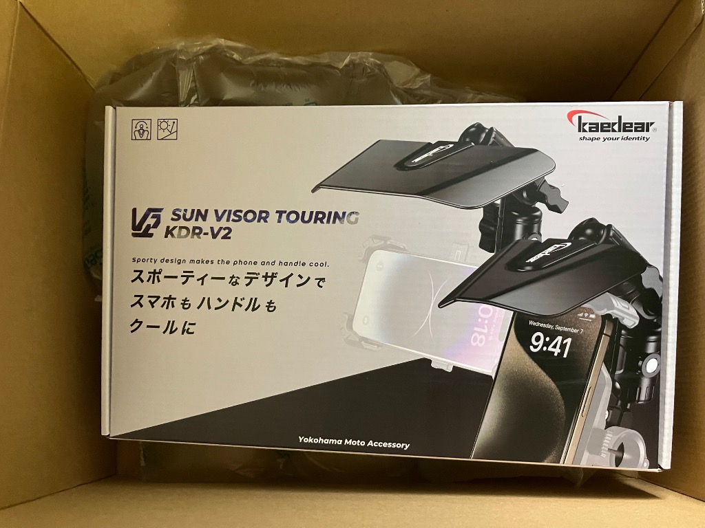 スマホアクセサリー Saaaa Amazon | Kaedear(カエディア) バイク サンバイザー 日除け