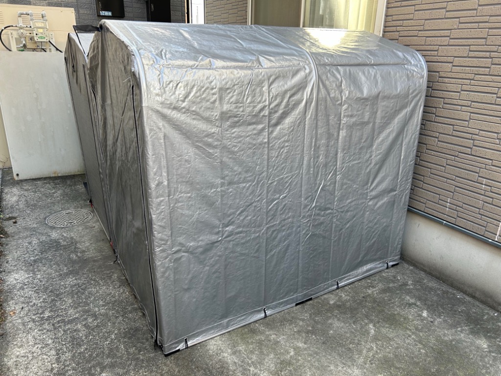 サイクルハウス 2台用 自転車置き場 3台用 Mサイズ アルミ 物置
