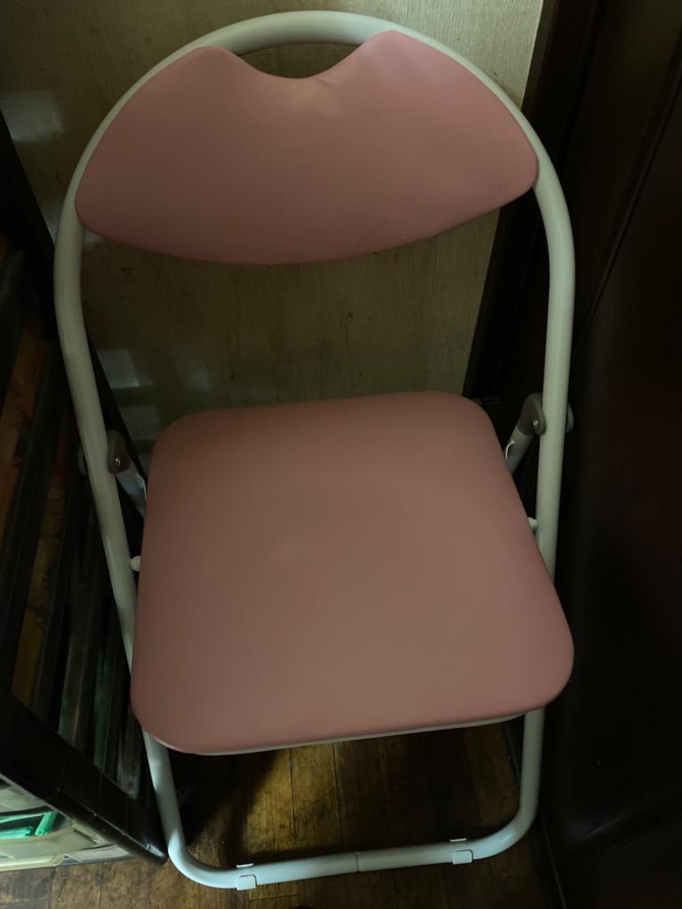 折りたたみ椅子 ホワイトフレーム パイプ椅子 ミーティングチェア 会議椅子 会議チェア 折り畳み椅子 折畳椅子 法人宛限定 :CO-005W