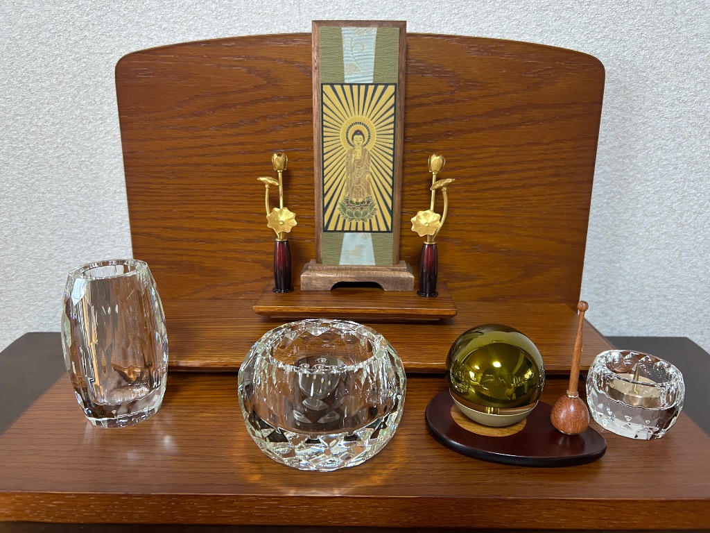 最強配送対応】【3具足】仏具 セット ベガ クリア 3具足セット