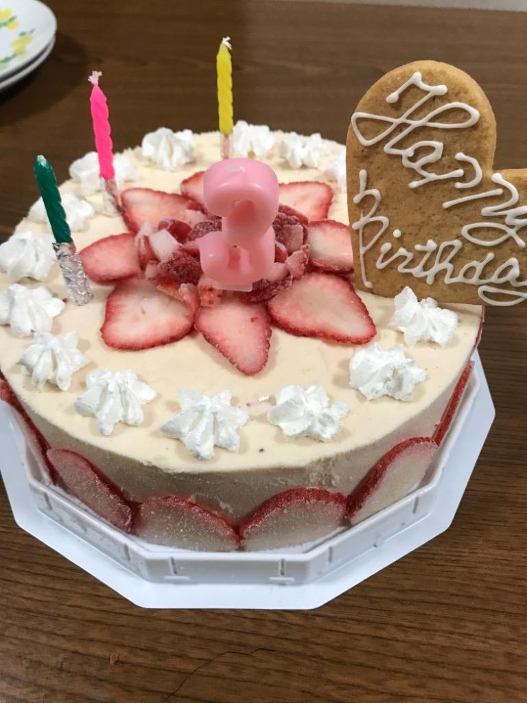 お誕生日アイスケーキ 苺のミルフィーユ 6号（18ｃｍ）サイズ :ikh13:ジェラートアイスクリーム魁 - 通販 - Yahoo!ショッピング