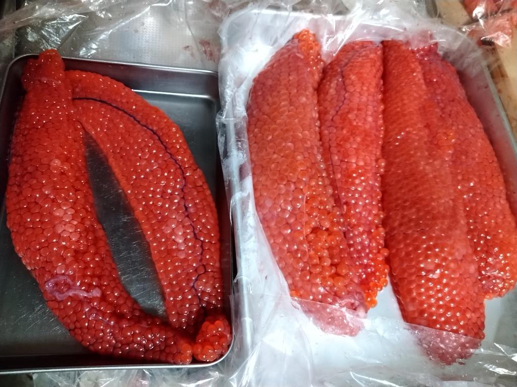 原産地からの直送】 鮮度抜群！ 秋鮭の生筋子 1kg : no200 : 海産問屋