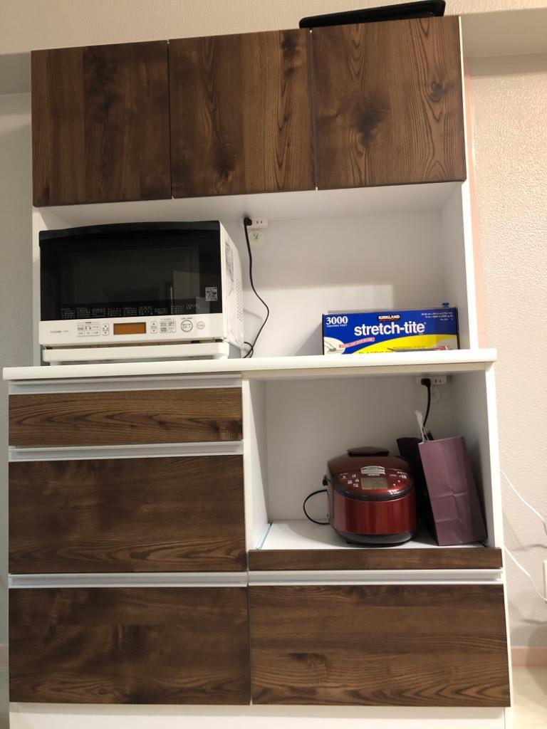 食器棚 完成品 キッチンボード レンジ台 幅120cm 日本製 レンジボード 