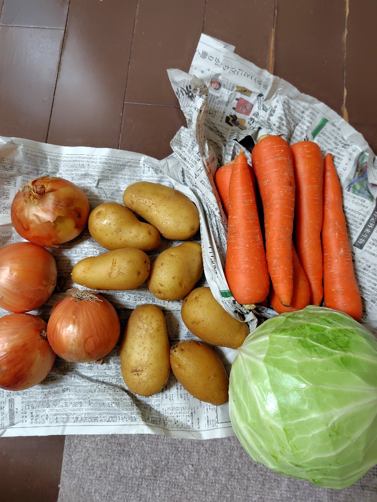 野菜セットB（キャベツ1玉・たまねぎ約1kg・じゃがいも約1kg