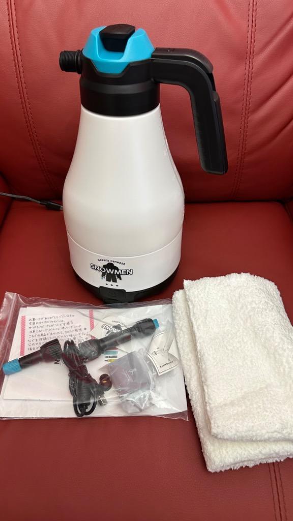 【美品】SNOWMEN スノーメン　自動泡噴霧　手洗い洗車 スノーメン 1.8L『どこでも洗車を実現させる雪男がやってきた