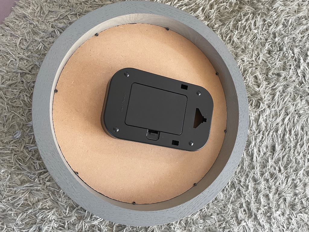壁掛け時計 電波時計 KATOMOKU muku clock 4 グレー km-57GRRC 連続
