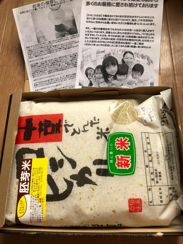 お米 2kg 胚芽米 米 令和4年産 千葉県産 コシヒカリ :haigamai2:かねこのお米 通販 