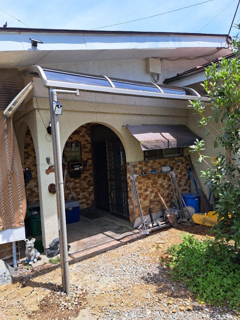 テラス屋根 DIY ベランダ 雨よけ 2間×4尺 アール 標準桁 ポリカ屋根 1