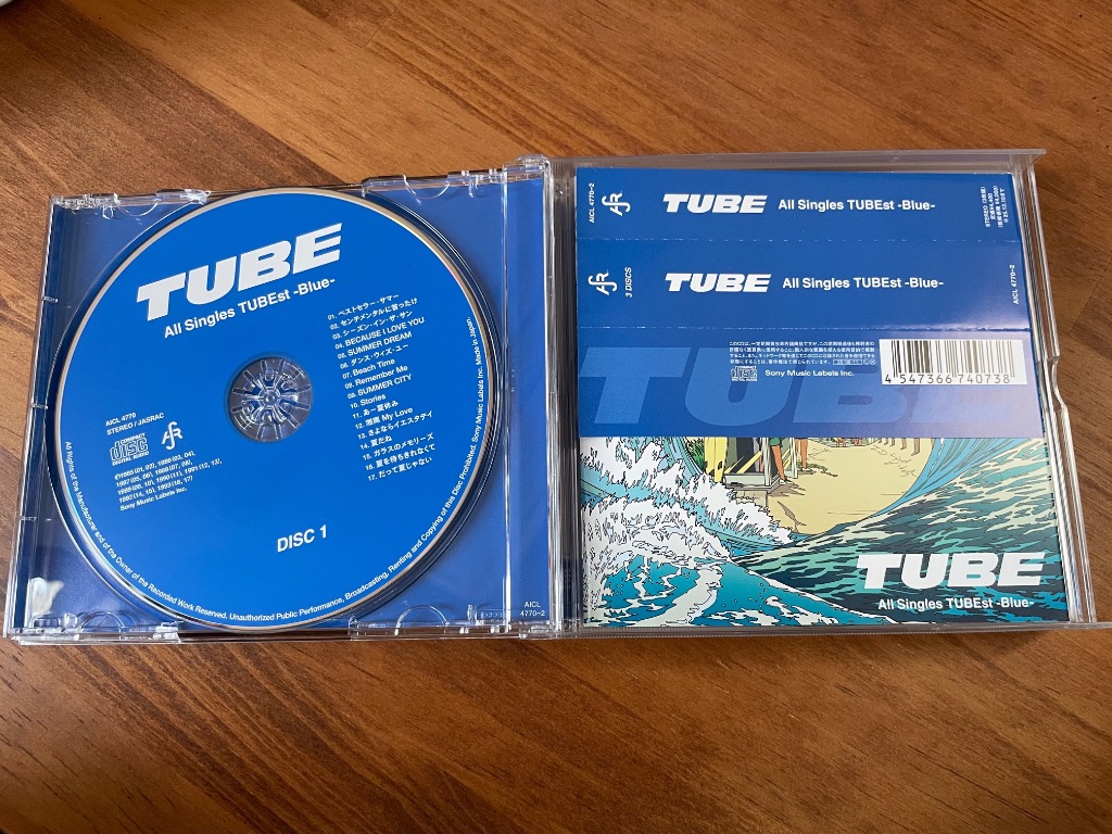 通常盤 TUBE 3CD/All Singles TUBEst -Blue - 25/6/11発売