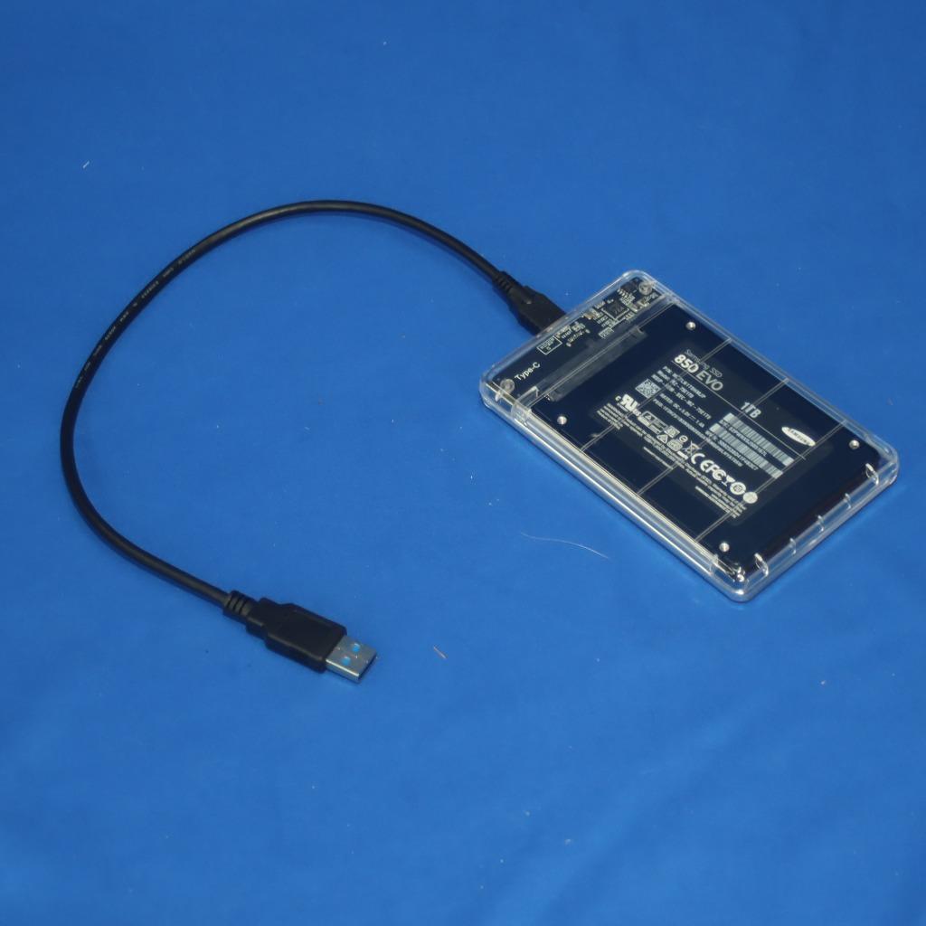 2.5インチ SSD/HDD 外付けケース USB3.1 透明ポリカーボネート製 SATA3.0対応 (USB-C/USB3.0ケーブル付属)  :YS-448:KAUMO カウモ ヤフー店 - 通販 - Yahoo!ショッピング
