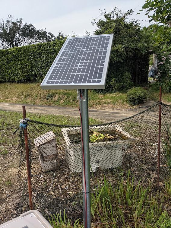 20W ソーラーパネル 小型 電気柵用 ソーラー充電セット 鳥獣害対策 電 