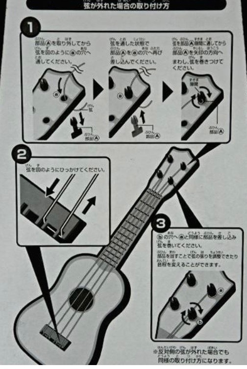 クラシックマイギター 28cm ［色柄指定不可］ (100円ショップ 100円