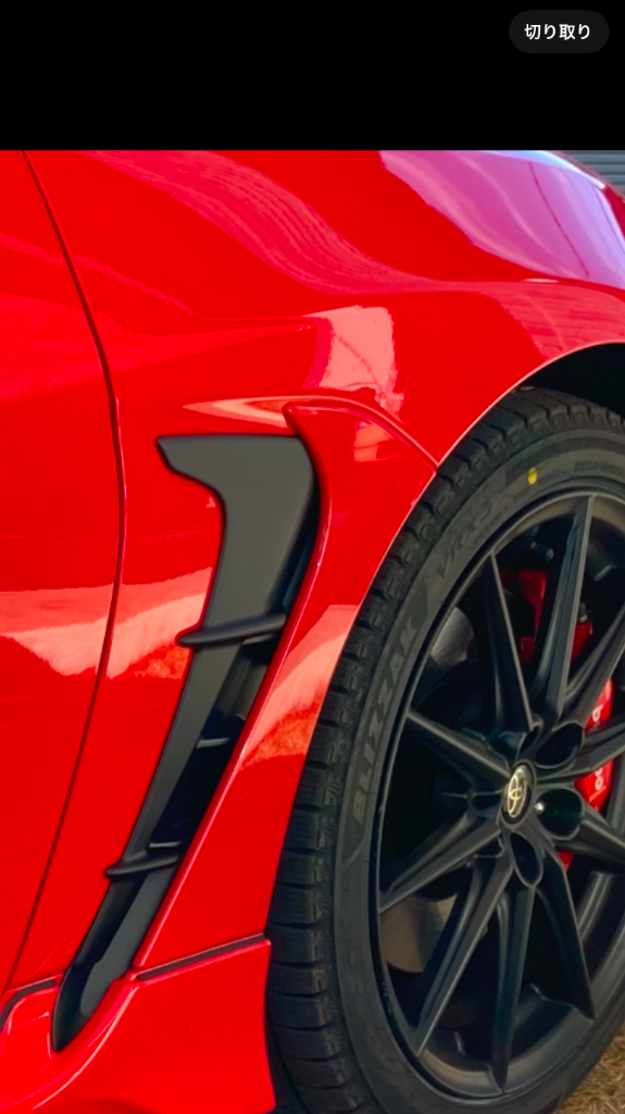 TRD TOYOTA GR86 (ハチロク) ZN8用 TRD GRフェンダーダクト