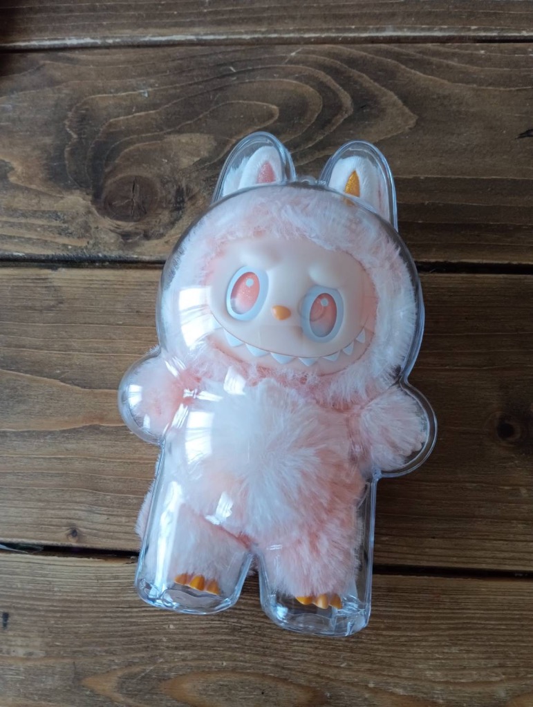 LABUBU 保護ケース ラブブ ぬいぐるみ 1/2/3/6個 セット 透明ケース