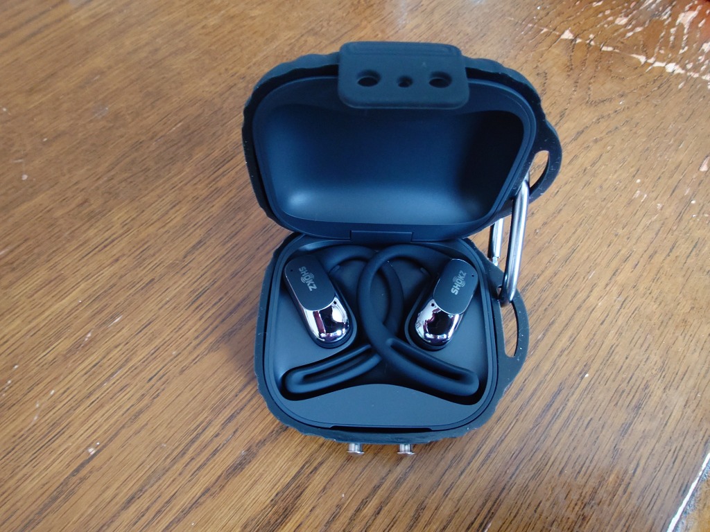 Shokz OpenFit Air ケース カバー シリコン シンプル カラビナ