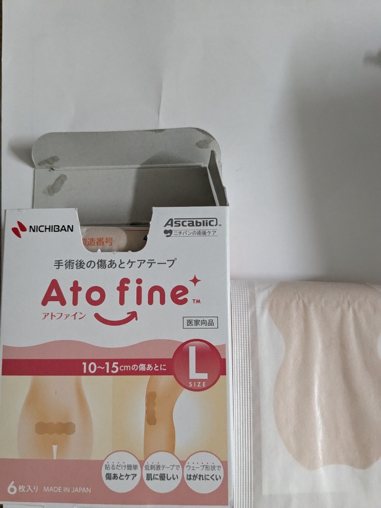 【送料無料・まとめ買い×10個セット】ニチバン アト ファイン 傷あと ケアテープ Lサイズ 3枚入
