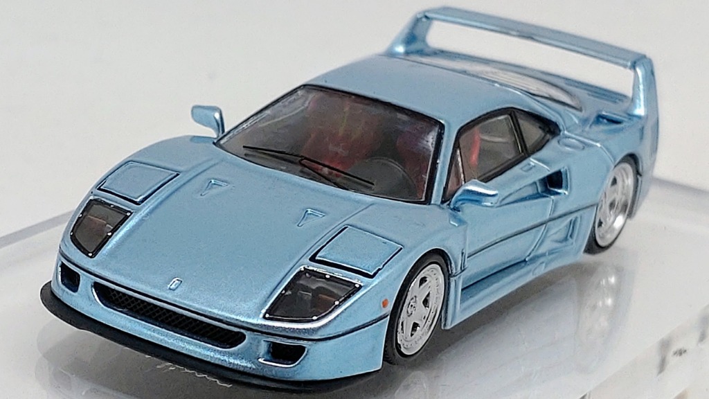 フェラーリ F40 ライトブルー 1/64 Finclassically 1/64 フェラーリ F40 アイスブルー : キッド